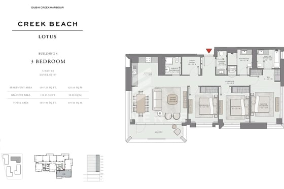 3BR | VACANT | POOL VIEW | PRIME LOCATION, picture 25