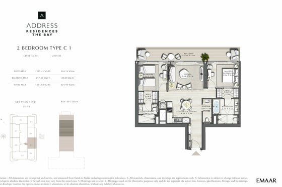 Branded | Furnished | 2BR High Floor | Palm Views, picture 22