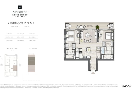 Branded | Furnished | 2BR High Floor | Palm Views, picture 11