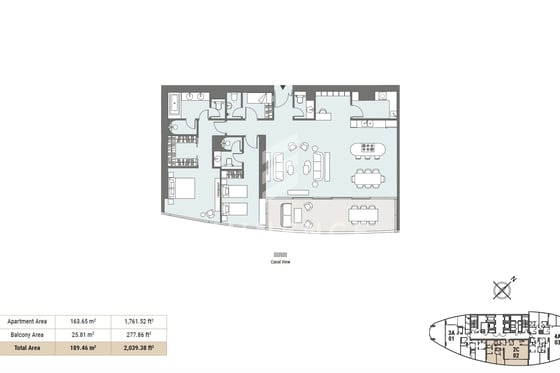 Exclusive | Best Layout of 2 bed | High floor, picture 39